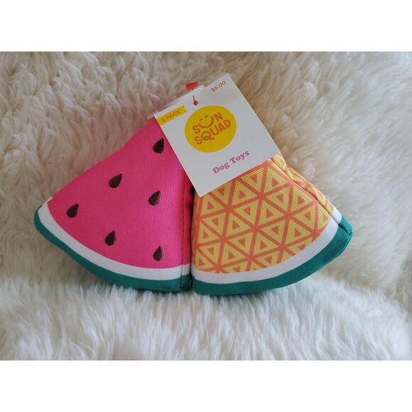 4 Dog Toy Lot Wild One Twist Toss, Rope Squeaky & 2 Melon Squeaky - Picture 7 of 7